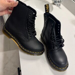 Dr. Martens Black Boots with Yellow Soles